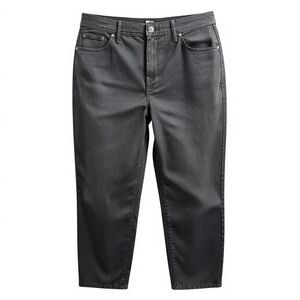 NWT Chico's Black Slim Leg Crop High Rise Jeans